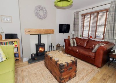 Llwyn Onn Seating Area with Wood Burner